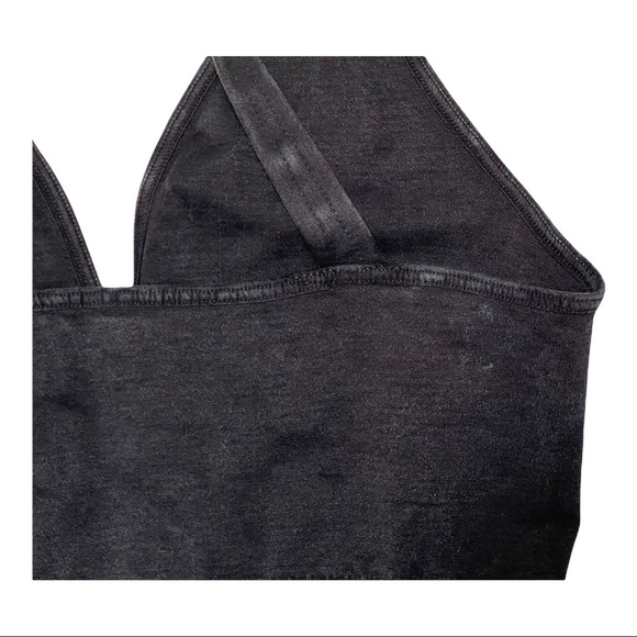 Black Washed Free People Good Karma Crop - Picture 3 of 8